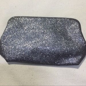 FUN! Silver glitter clutch